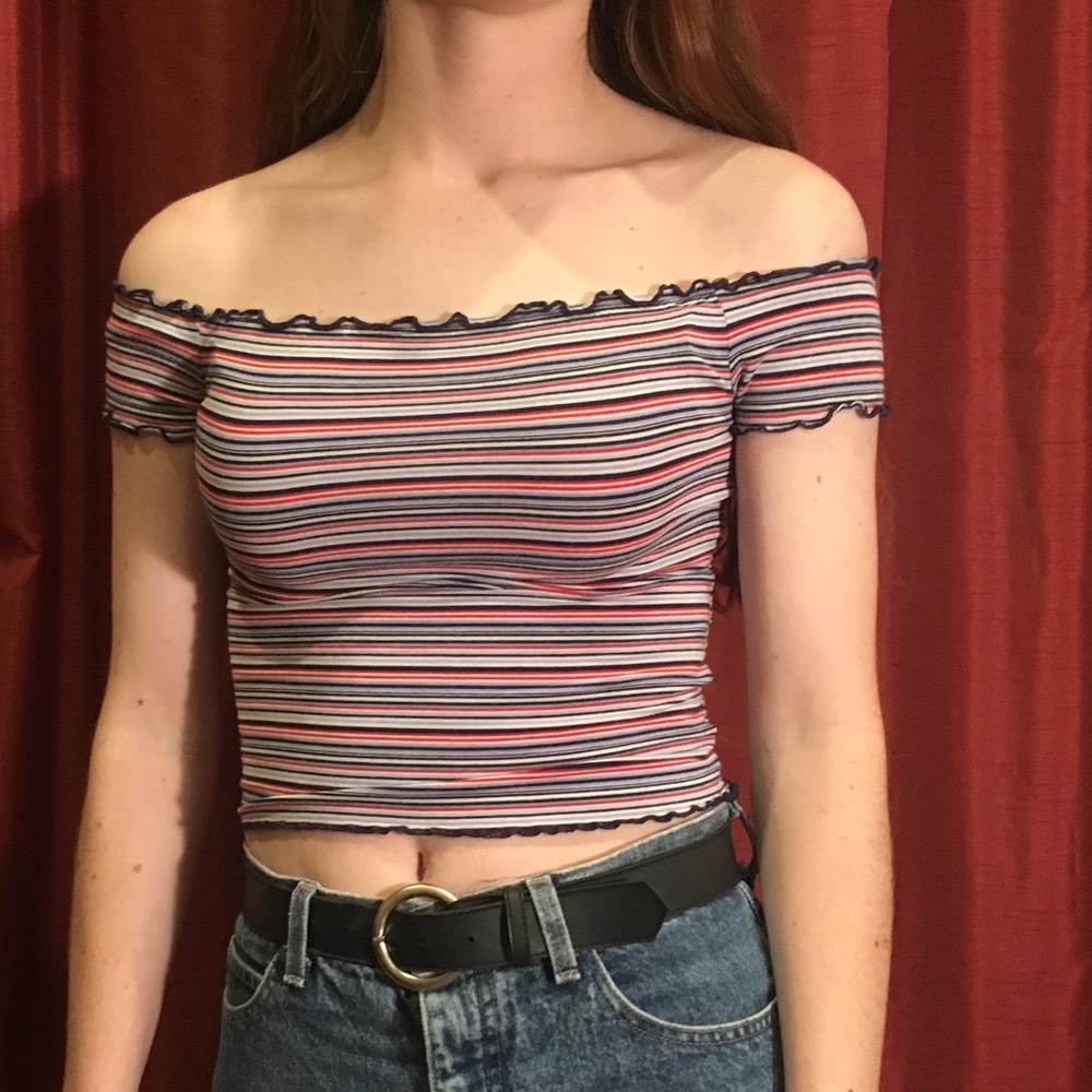 Striped crop top